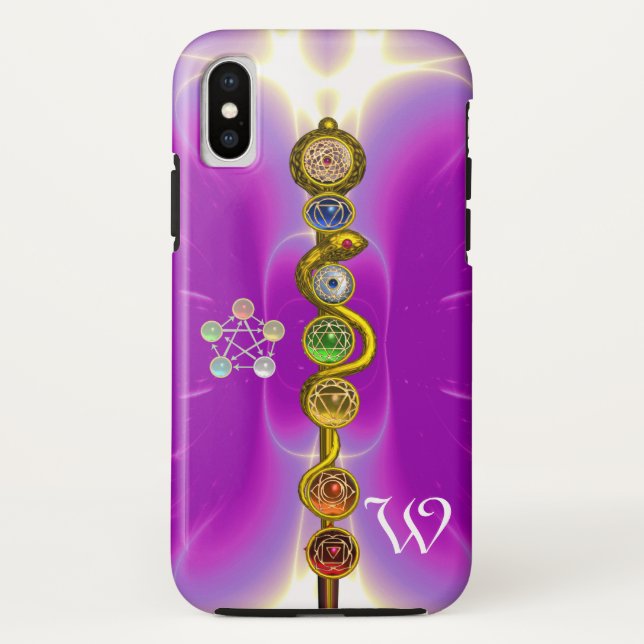 COQUES Case-Mate iPhone RODE D'ASCLEPIUS 7 CHAKRAS, YOGA, ÉNERGIE SPIRITUE (Dos)