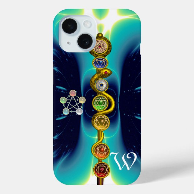 COQUES Case-Mate iPhone RODE D'ASCLEPIUS 7 CHAKRAS, YOGA, ÉNERGIE SPIRITUE (Verso)