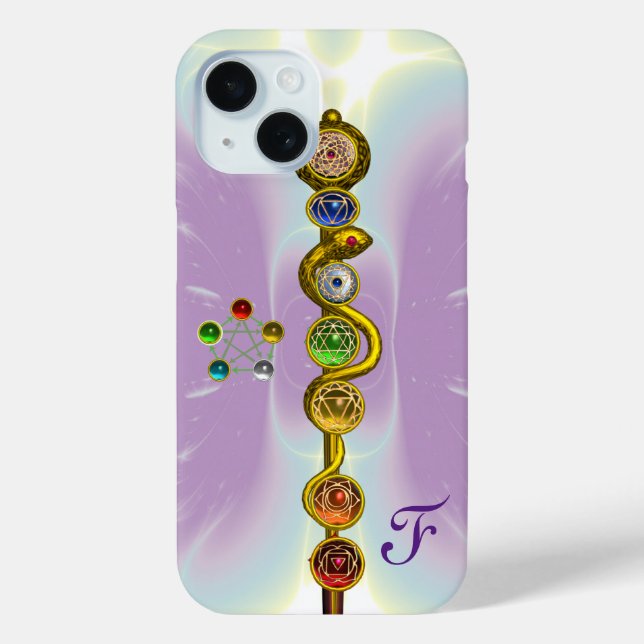 COQUES Case-Mate iPhone RODE D'ASCLEPIUS 7 CHAKRAS, YOGA, ÉNERGIE SPIRITUE (Verso)