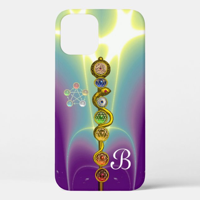 COQUES Case-Mate iPhone RODE D'ASCLEPIUS 7 CHAKRAS, YOGA, ÉNERGIE SPIRITUE (Verso)
