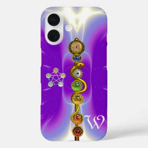 COQUE POUR iPhone 16 RODE D'ASCLEPIUS 7 CHAKRAS, YOGA, ÉNERGIE SPIRITUE
