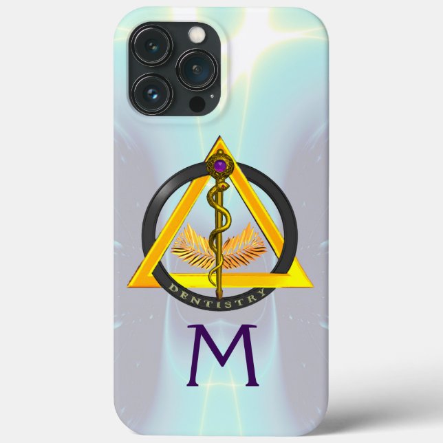 Coques Case-Mate iPhone RODE DE DENTISTE ASCLEPIUS MONOGRAMME DENTISTE Coq (Verso)