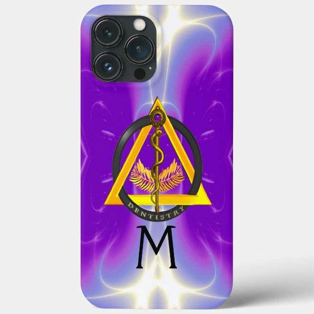 COQUES Case-Mate iPhone RODE DE L'ASCLEPIUS DENTISTE MONOGRAMME DENTISTE,  (Verso)