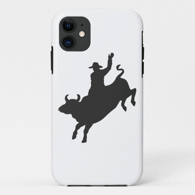 Coques Case-Mate iPhone Rodeo Bull Ride silhouette (Dos)