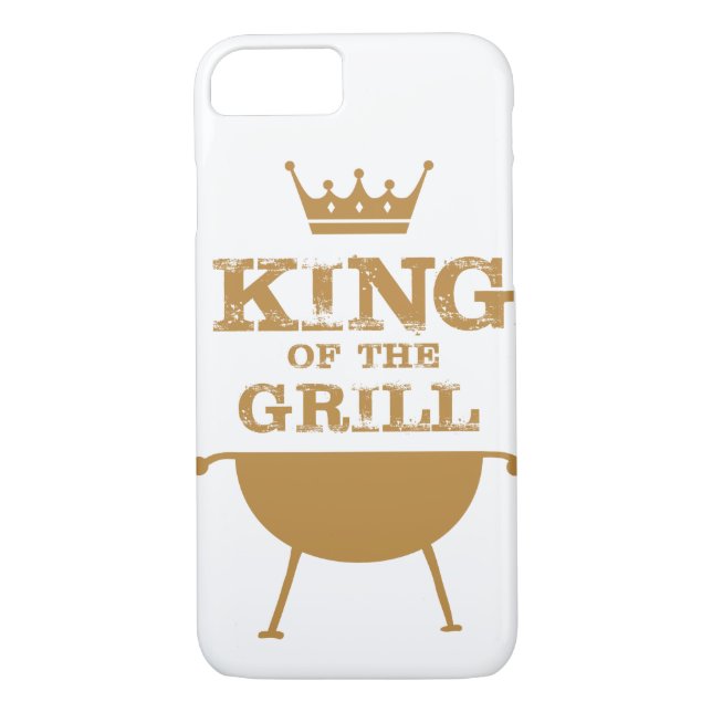 Coques Case-Mate iPhone Roi Du Grill, Or (Dos)