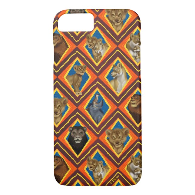Coques Case-Mate iPhone Roi Lion| Caractères Diamond Motif (Dos)