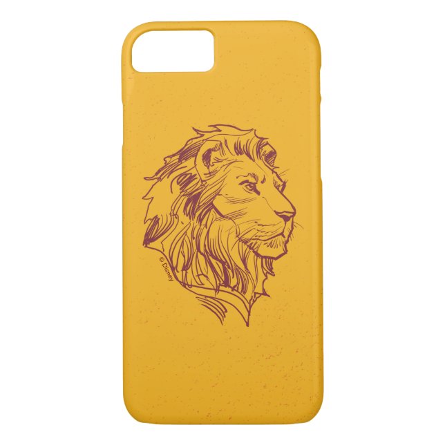 Coques Case-Mate iPhone Roi Lion| Plan de profil Simba adulte (Dos)
