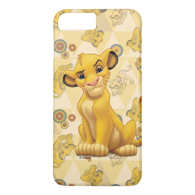 Coques Case-Mate iPhone Roi Lion| Simba on Triangle Motif (Dos)