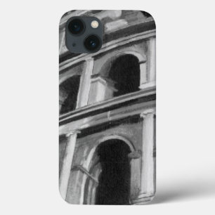 Etui iPhone 13 Roman Colosseum with Architectural Drawings