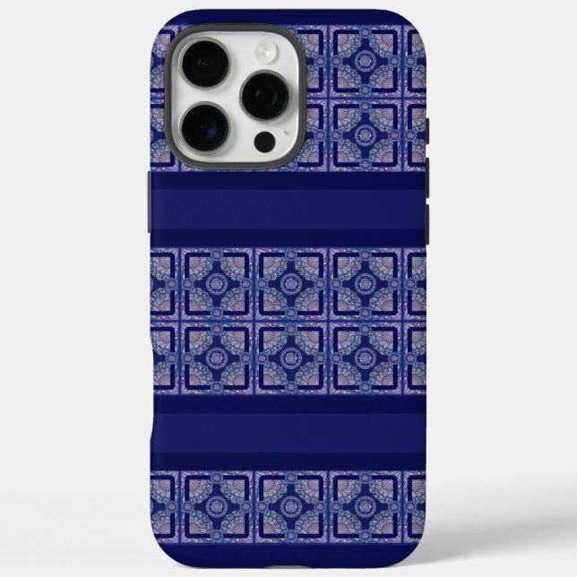 Coques Case-Mate iPhone Rosace bleue (Verso)