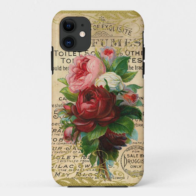 Coques Case-Mate iPhone Rose antique (Dos)