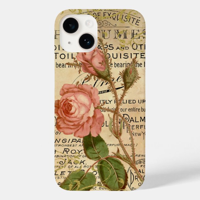 Coques Case-Mate iPhone Rose antique (Verso)