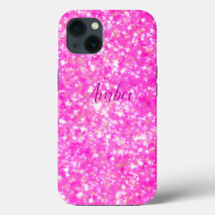 Case-Mate iPhone Case Rose Chaud Paillettes Élégant Personnalisé