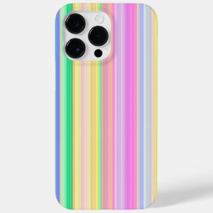 COQUE POUR POUR iPhone 14 PRO MAX ROSE COLORÉE BLEU VERT JAUNE ROUGE STRIPES PURPLE