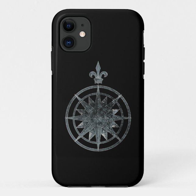 Coques Case-Mate iPhone Rose de boussole (Dos)