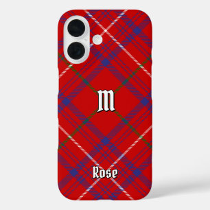 Coque Pour iPhone 16 Rose de clan Tartan