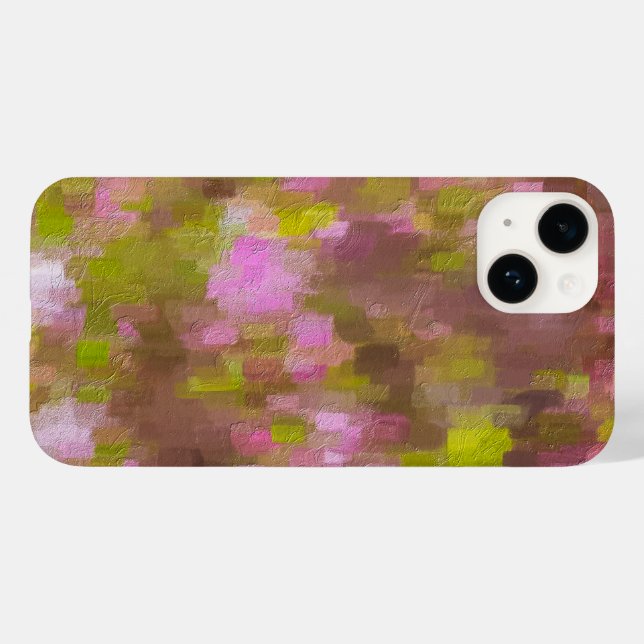 Coques Case-Mate iPhone Rose de saison printanière Abstrait (Verso (horizontal))