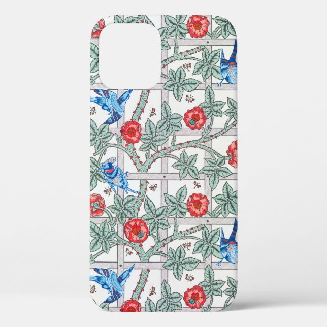 Coques Case-Mate iPhone Rose d'Escalades & Petit Oiseau, William Morris (Verso)