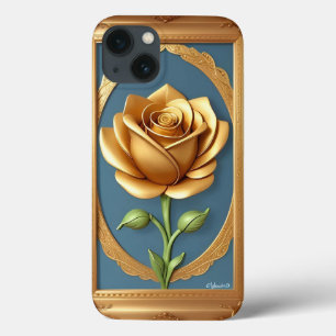 Case-Mate iPhone Case Rose dorée avec détails ornés élégants