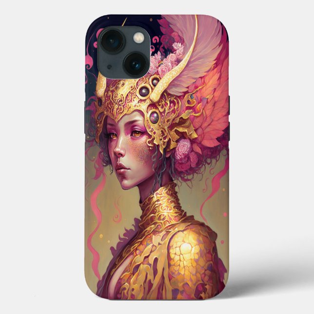 Coques Case-Mate iPhone Rose Dragon femme Imaginaire Art (Verso)