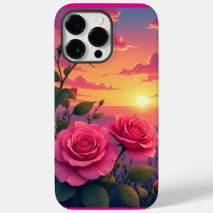 Coque Pour Pour iPhone 14 Pro Max Rose dynamique