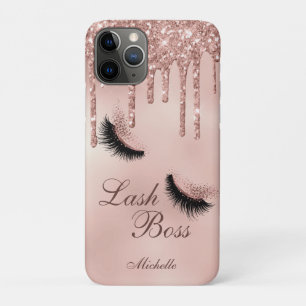 Case-Mate iPhone Case rose en or girly rouge queen lashes yeux