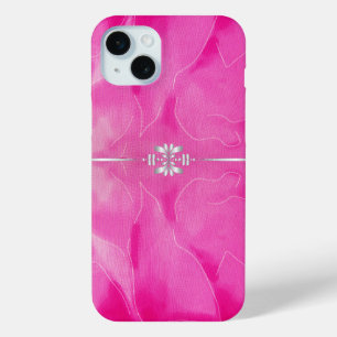 Coque iPhone 15 Mini Rose et argent chaud