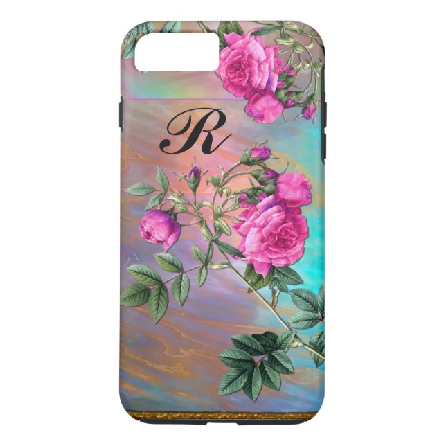 Coques Case-Mate iPhone Rose Flintz Monogram Plus (Dos)