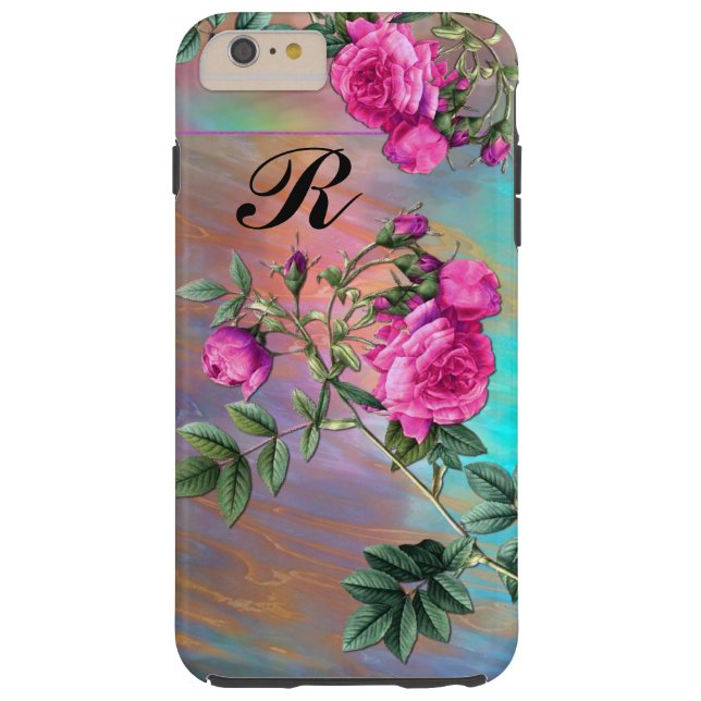 Coques Case-Mate iPhone Rose Flintz Monogramme Plus (Dos)