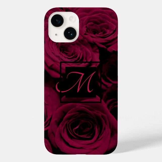 Coques Case-Mate iPhone Rose foncé magenta rouge bordeaux (Verso)
