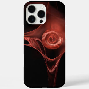 iPhone 16 PRO MAX CASE ROSE FRACTAL ROUGE ANTIQUE