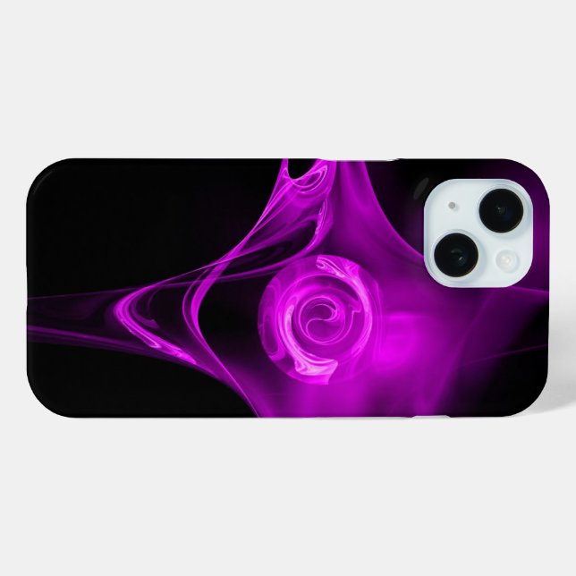 COQUES Case-Mate iPhone ROSE FRACTALE VIOLETTE POURPRE (Verso (horizontal))