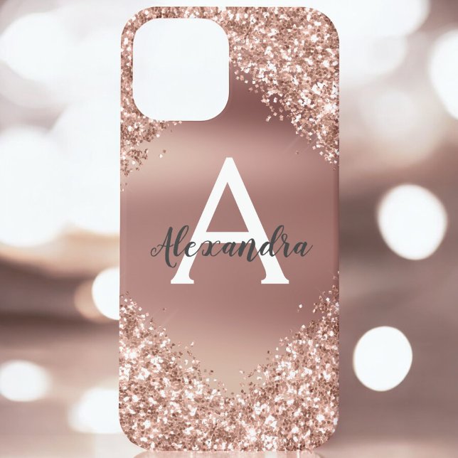 Coques Case-Mate iPhone Rose Gold Bling Luxe Éparkle Parties scintillant M (Créateur téléchargé)
