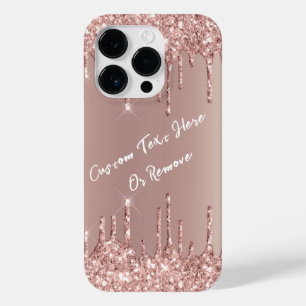 Coque Pour iPhone 14 Pro Rose Gold Blush Parties scintillant Sparkle Driver