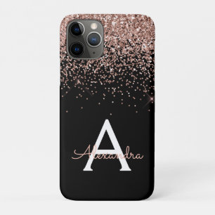 Case-Mate iPhone Case Rose Gold Blush Pink Black Luxury Parties scintill