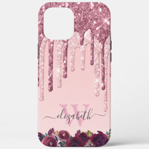Case-Mate iPhone Case Rose Gold et Bourgogne Parties scintillant Drives