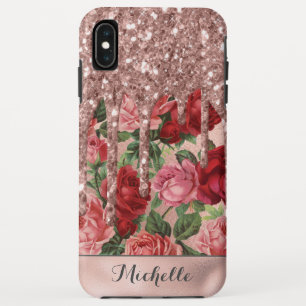 Case-Mate iPhone Case Rose Gold Parties scintillant Drives Vintage Rose 