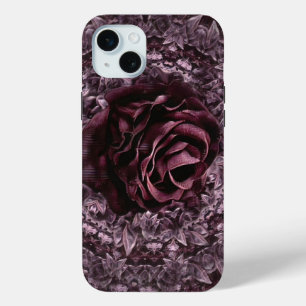Coque iPhone 15 Mini Rose Mandala