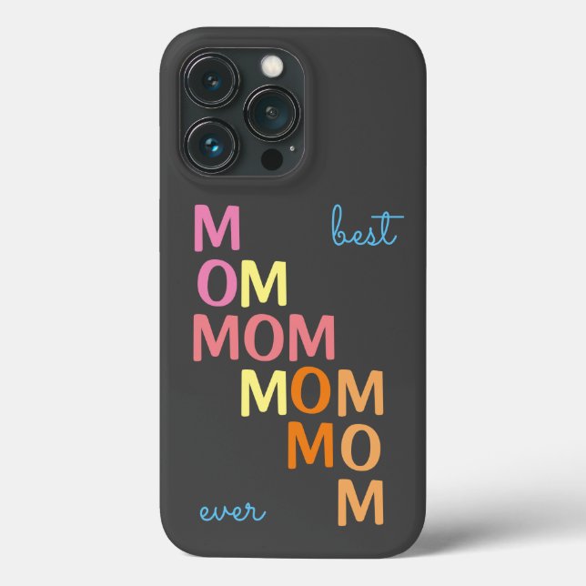 Coques Case-Mate iPhone Rose Meilleure maman jamais (Verso)