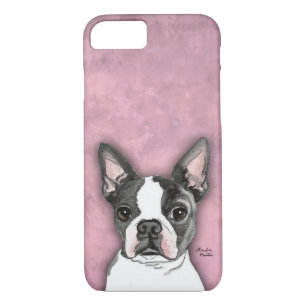 Coques Pour iPhone Rose mignon de cas de téléphone portable de chien