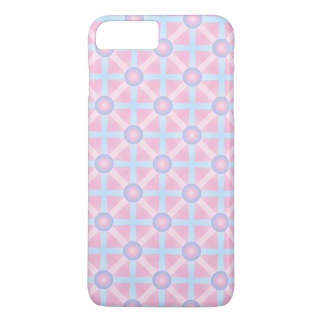 Coques Case-Mate iPhone Rose mignon, violet et bleu clair Motif (Dos)