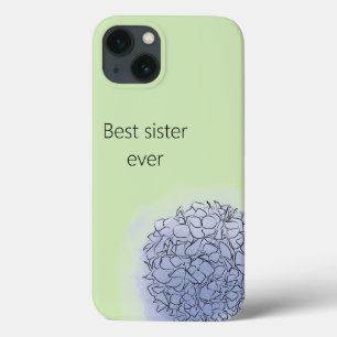 Case-Mate iPhone Case Rose Moderne Chic Élégant Bleu Hydrangée Pour Soeu