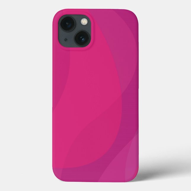 Coques Case-Mate iPhone rose, moderne, cool, tendance illustration ondulée (Verso)