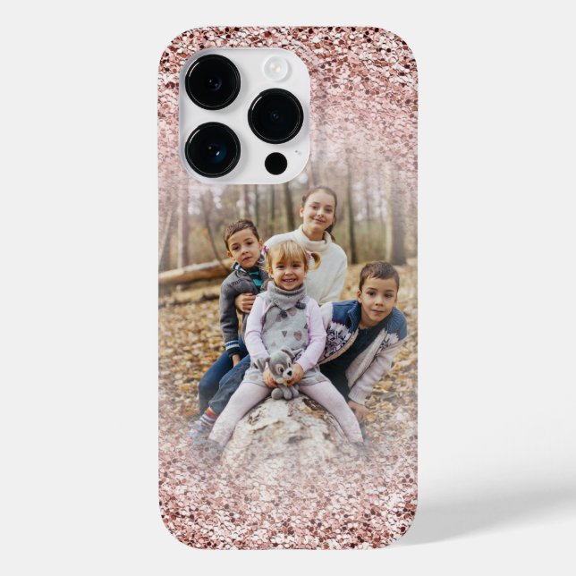 Coques Case-Mate iPhone Rose moderne Parties scintillant or Sparkle Photo (Verso)