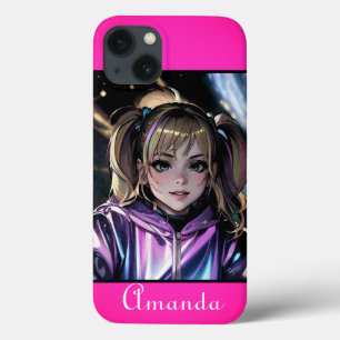 Case-Mate iPhone Case rose néon, néon, brillant, rose vif, rose, rose, j