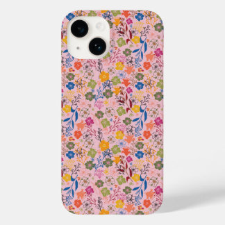 Coque Pour iPhone 14 Rose ombrée moderne en batik