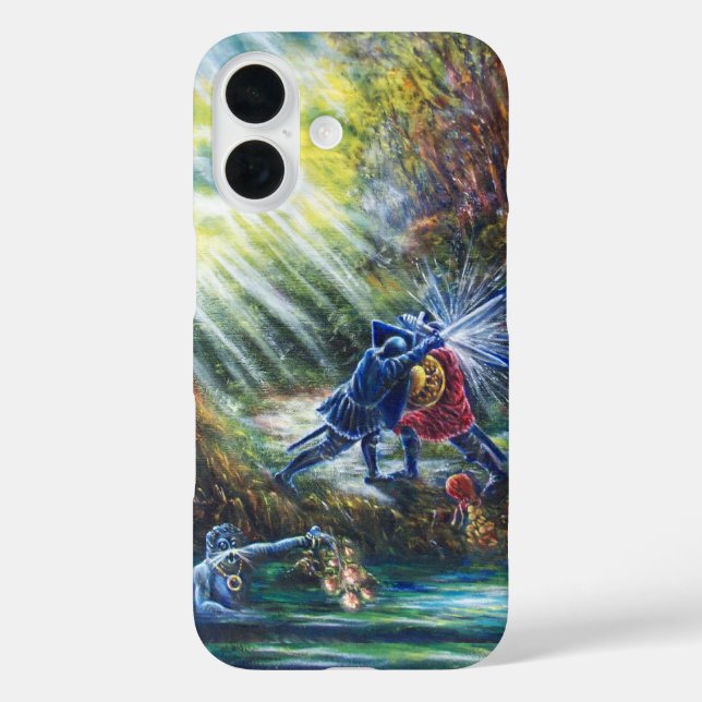 Coques Case-Mate iPhone ROSE OUBLIÉ combattant les chevaliers, l'argent et (Verso)