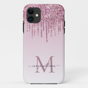 Case-Mate iPhone Case Rose Parties scintillant Lecteurs Monogramme Perso