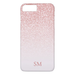 Case-Mate iPhone Case Rose Parties scintillant or Blush rose Ombre Monog