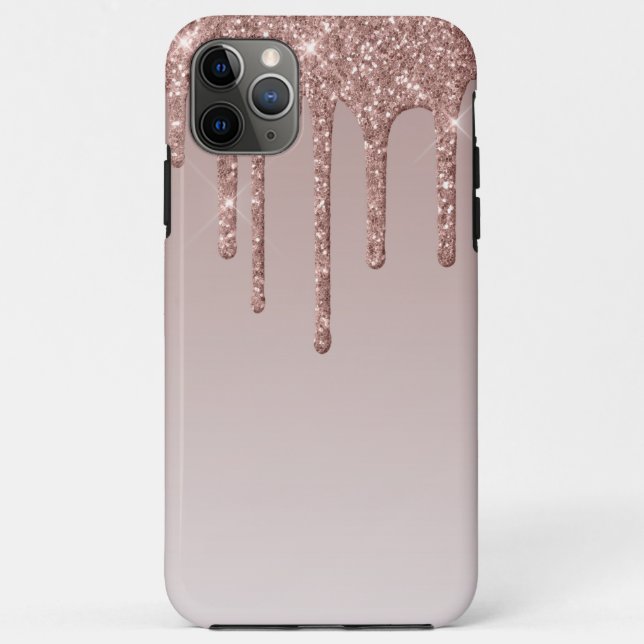 Coques Case-Mate iPhone Rose Parties scintillant or Lecteurs liquides (Dos)